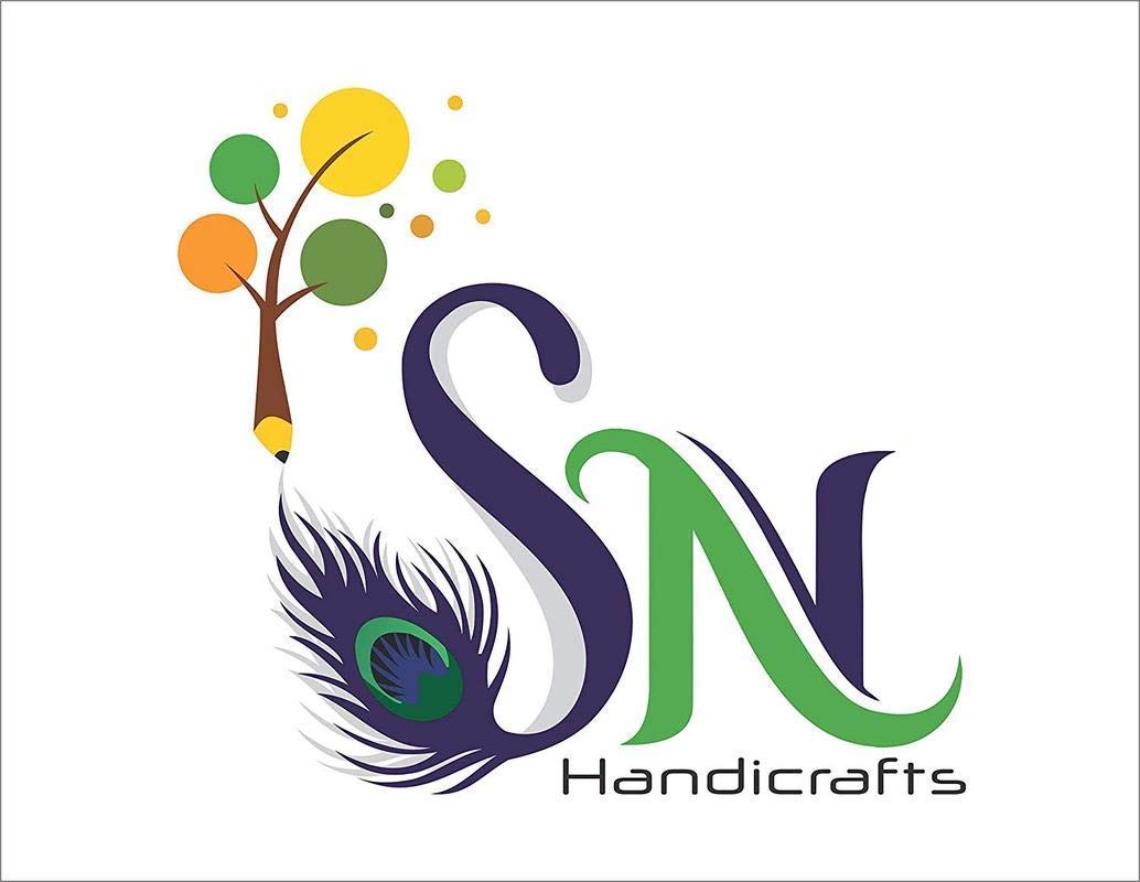 Sn Handicrafts God Ganesh/Ganpati/Lord Ganesha Idol - Statue Gift Item Showpiece With Wooden Mini Temple Natural Stones Lotus Te